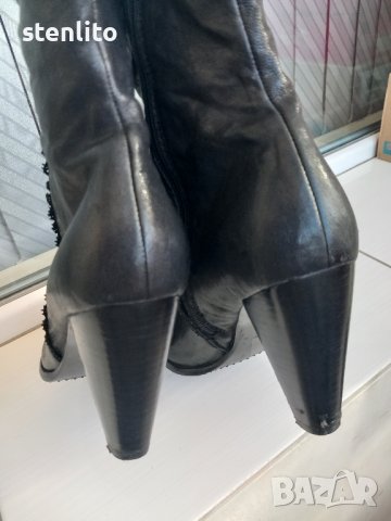 Елегантни дамски ботуши № 39 - естествена кожа, снимка 3 - Дамски ботуши - 43557723
