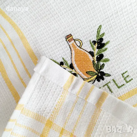 5853 Памучна кухненска кърпа за ръце Bottle, 64x37cm, снимка 6 - Хавлиени кърпи - 49976880