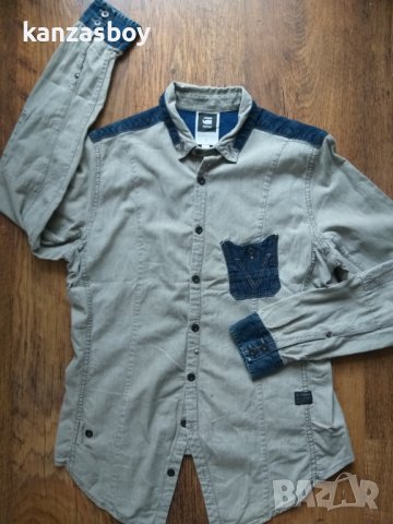 g-star comic 5620 long worker shirt wmn - страхотна дамска риза КАТО НОВА, снимка 5 - Ризи - 40855315