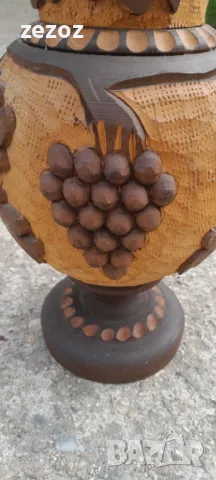Дървена ваза за сухи цветя, снимка 4 - Декорация за дома - 49207545