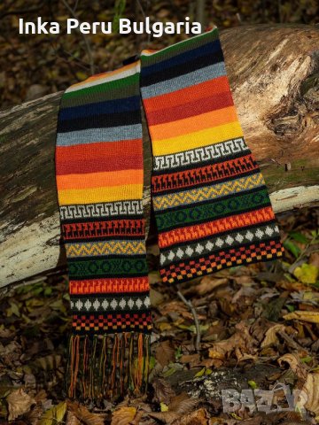  Перуанска шало-шапка с вълна на алпака различни цветове , снимка 6 - Шалове - 42961607