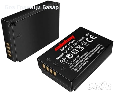Нови LP-E12 2 броя 1250mAh резервна батерия за Canon EOS M10 M2 M
