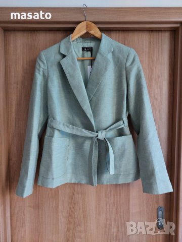 SINEQUANONE - зелено сако с колан