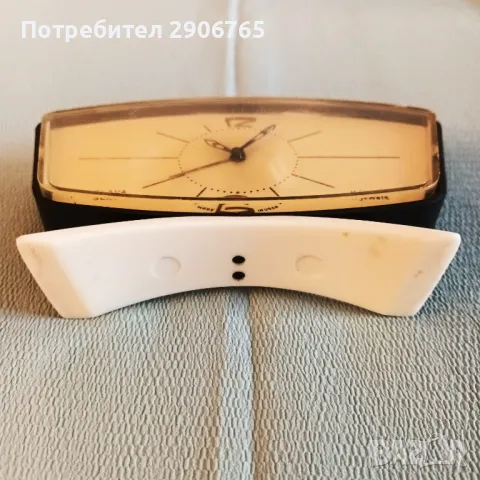 Часовник будилник Слава елипса работещ, снимка 7 - Антикварни и старинни предмети - 47388255