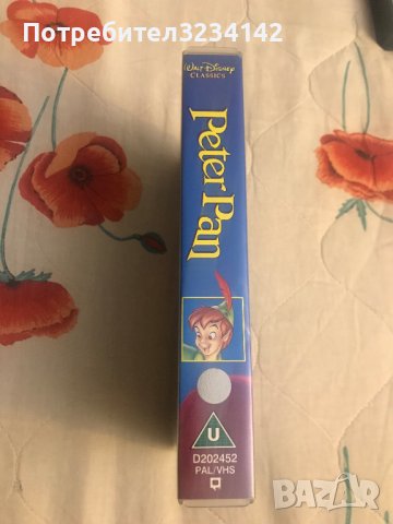 Видеокасета  '' Peter Pan '' VHS , снимка 3 - Други жанрове - 39922226