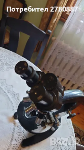 Бинокулярен микроскоп  Carl Zeiss Jena, снимка 4 - Лаборатория - 47395881