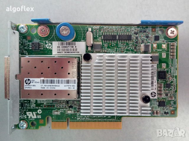 10Gb HPE 530FLR SFP+ BCM957810 Мрежов Адаптер FlexibleLOM за ProLiant Gen8 Gen9, снимка 2 - Мрежови адаптери - 26740330