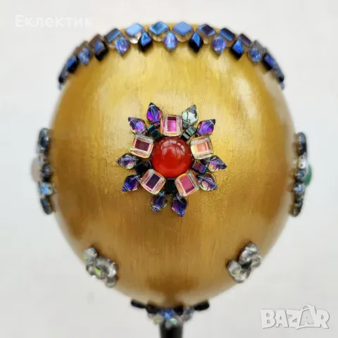 Свещник Свещен Граал — златен потир със скъпоценни камъни и чешки кристал, снимка 10 - Декорация за дома - 49695982