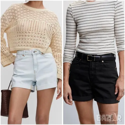 дамски къси дънки  два цвята , снимка 1