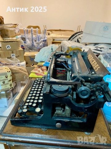 Винтижна пишеща машина Mercedes (Германия), началото – средата на XX век, снимка 3 - Антикварни и старинни предмети - 52772715