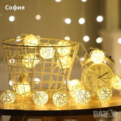 Коледни лампички декорация – крушки с батерии , снимка 8 - Декорация за дома - 43365445