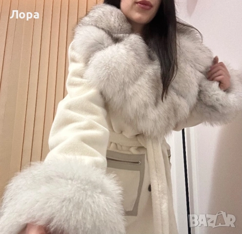 Палто естествен косъм 