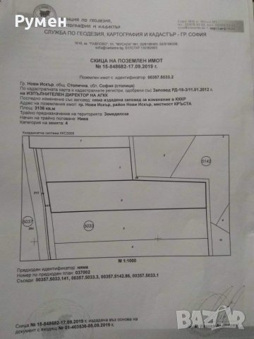 Продавам земеделска земя в гр. Нови Искър, снимка 1 - Земеделска земя - 36694832