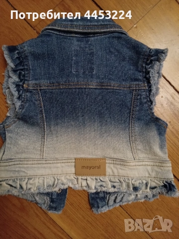 Детски дънкови елечета и бебешки елечета , снимка 2 - Жилетки и елечета за бебе - 50891241