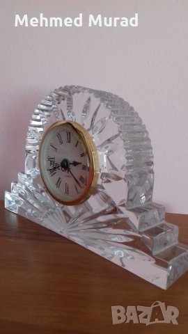 Кристален настолен часовник, снимка 2 - Луксозни - 28181351