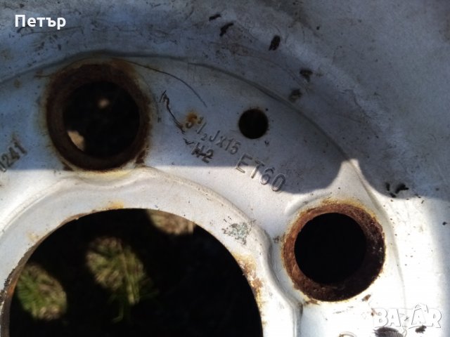 Железни джанти 15'' за мерцедес вито, снимка 3 - Гуми и джанти - 28622666