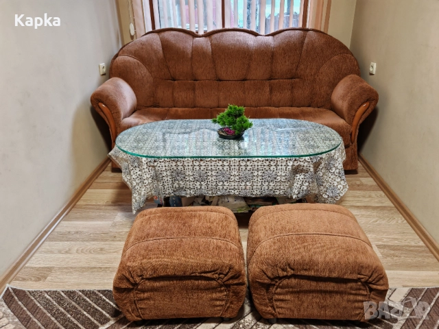 ХОЛОВА ГАРНИТУРА, снимка 3 - Дивани и мека мебел - 52639112