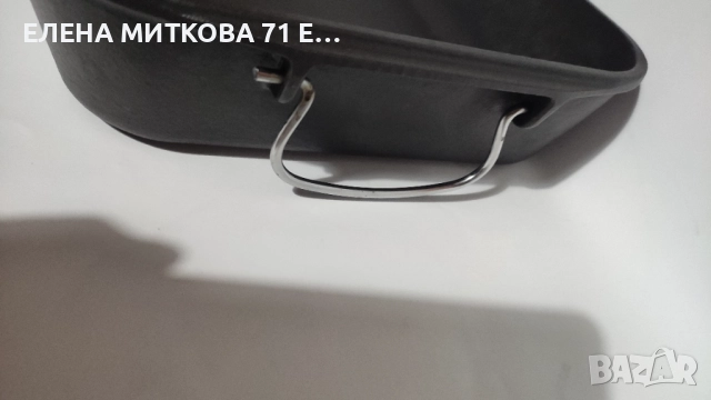 Тежка и голяма чугунена тава с неръждаеми дръжки, снимка 6 - Съдове за готвене - 52795629