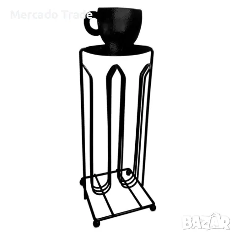 Стойка за кафе капсули Mercado Trade, За NESPRESSO, Черен, снимка 2 - Кафемашини - 49392811