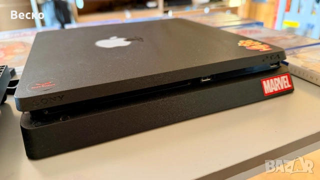 PlayStation 4 Slim 1TB + 2 джойстика + 7 игри + охлаждане, снимка 8 - PlayStation конзоли - 53259832