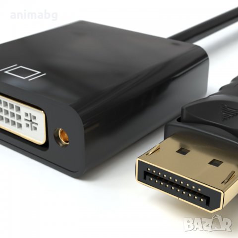 ANIMABG Display Port Male към DVI преобразувател, снимка 2 - Други - 33319600