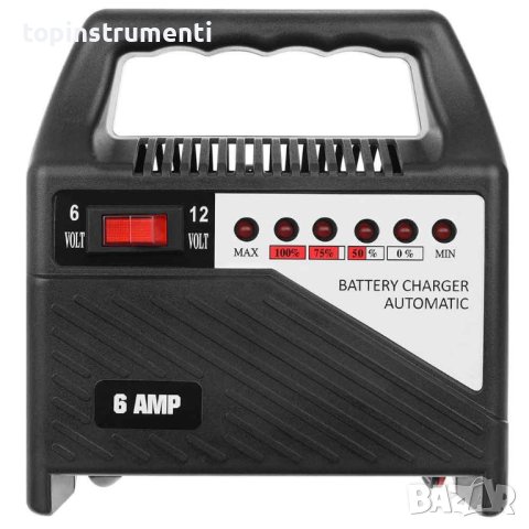 Зарядно за акумулатори автоматично, 6V/12V, ток зареждане 6A, XTROBB 011050, снимка 4 - Други инструменти - 42960645
