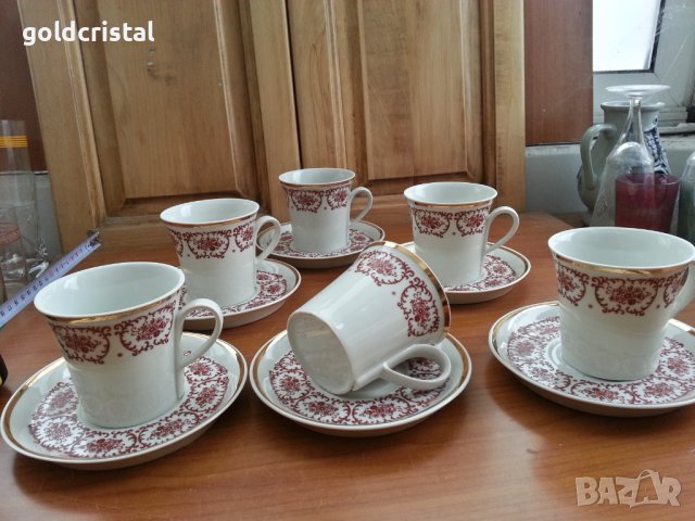Стар български порцелан чаши за чай , снимка 2 - Антикварни и старинни предмети - 39815548