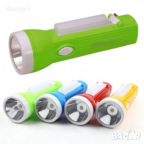 LED фенер с чупеща глава зареждане на ток 1W LED+10SMD Led 100LUMENS, снимка 4 - Прожектори - 26441333