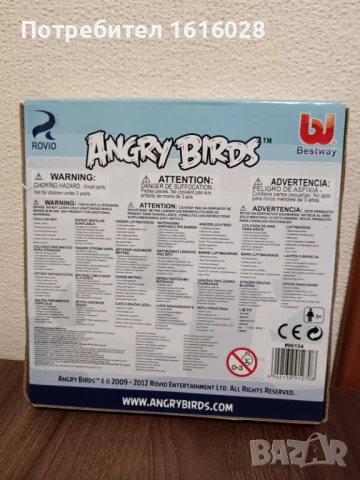 Плажен дюшек на Енгри Бърдс., снимка 6 - Надуваеми играчки - 50752637