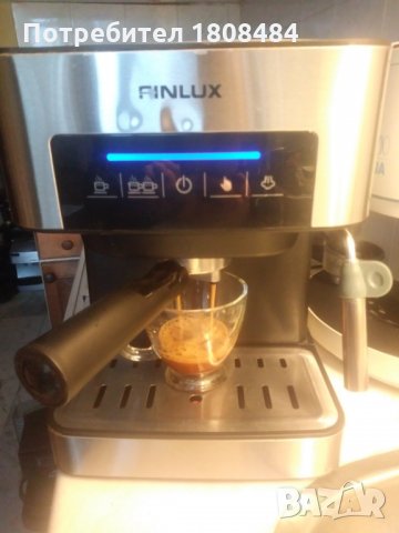Кафе машина Финлукс с ръкохватка с крема диск, 20 бара налягане, работи отлично , снимка 2 - Кафемашини - 34813547