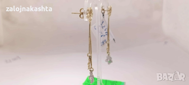 Златни обеци-3,24гр/14кр, снимка 5 - Обеци - 52128355