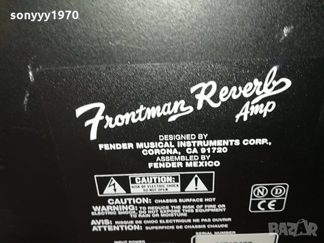 fender frontman reverb amplifier-внос germany-34х30х18см, снимка 17 - Ресийвъри, усилватели, смесителни пултове - 28337554