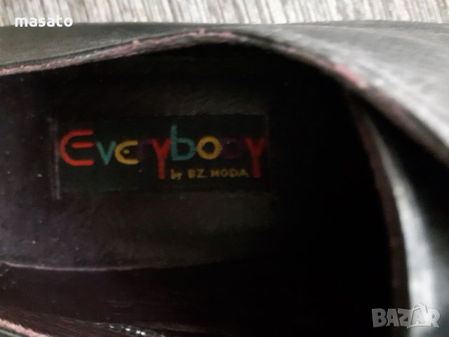 черни обувки EVERYBODY от естествена кожа №40, снимка 6 - Дамски ежедневни обувки - 28632741