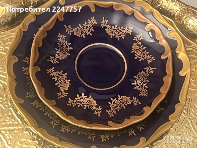 Троен сет порцелан Lichte Kobalt, снимка 5 - Антикварни и старинни предмети - 52771210