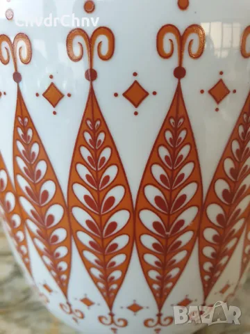 GDR Lippelsdorf 18см/ГДР стара немска порцеланова ваза, снимка 3 - Вази - 49029558