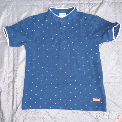 6-7г 122см Тениска тъмно синя къс ръкав , снимка 1 - Детски тениски и потници - 37124290