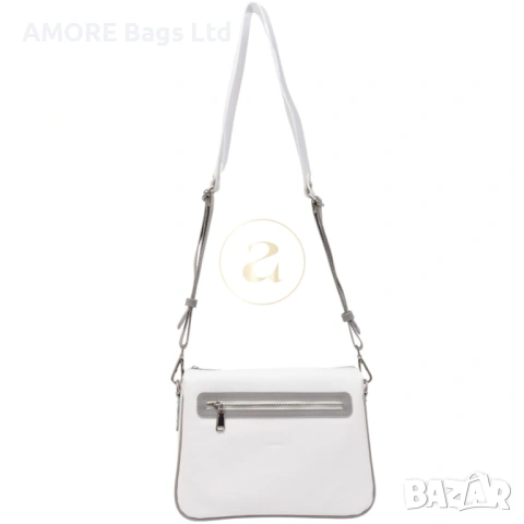 Ежедневна дамска чанта AMORE Ludovica - White, снимка 3 - Чанти - 53585278