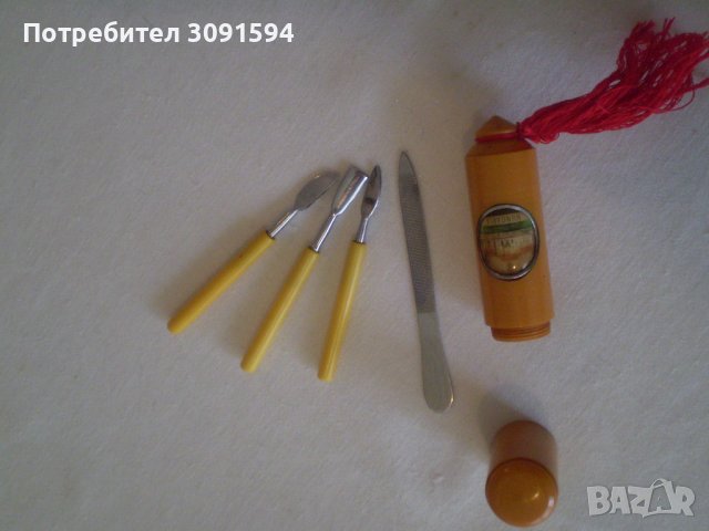 колекционерски Стар дамски несесер за нокти, снимка 3 - Антикварни и старинни предмети - 37064297