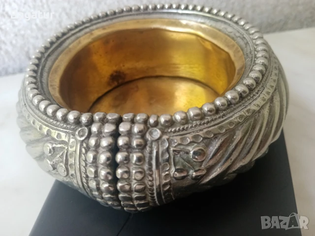 Етно гривна,съд,племенна,бронз,гравиран,Рр,Африка, снимка 2 - Антикварни и старинни предмети - 51106319