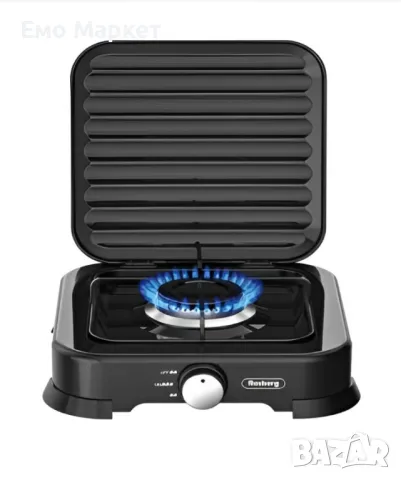 Газов единичен котлон с капак Rosberg R51454D1, 30mbar\2.2kWh, снимка 3 - Други - 49263777