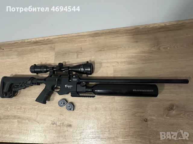 Въздушна пушка Kuzey TX-2 6.35mm + оптика Gammo и помпа за въздух, снимка 2 - Въздушно оръжие - 52921219