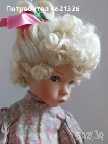 Винтидж порцеланова кукла Мери, Мери, съвсем противоположна, като нова, рядка находка, снимка 11 - Декорация за дома - 52043877