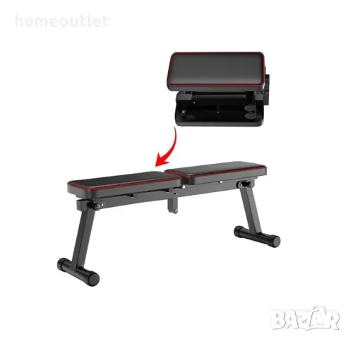 ПРЕОЦЕНЕНА Сгъваема лежанка за фитнес D533-SB0202301X, снимка 6 - Фитнес уреди - 50361366