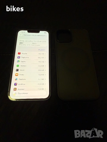 iPhone 14 blue 128g USA EDITION КАТО НОВ 81%🔋 256€, снимка 2 - Apple iPhone - 53500772