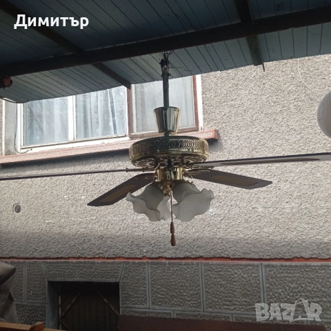 Полюлей с вентилатор , снимка 4 - Лампи за таван - 53582366