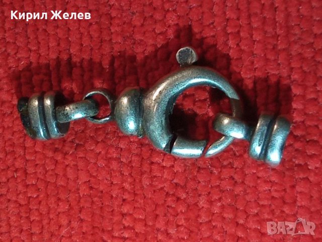 NIKOL@S 925 МАРКОВА АВТОРСКА ДИЗАЙНЕРСКА СРЕБЪРНА КАРАБИНКА СРЕБРО 925 за ЛАНЕЦ / ГРИВНА 25811, снимка 2 - Други - 39230596