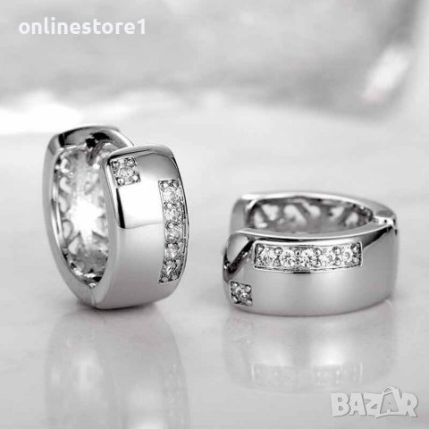 Сребърни обеци - Мини Халки Идол 925 BX547, снимка 2 - Обеци - 39123081