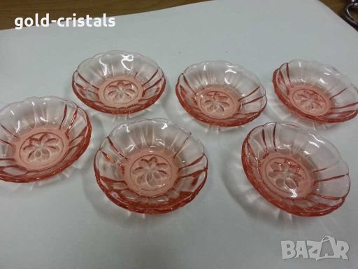 Стъклени чинийки за сладко 53г, снимка 2 - Антикварни и старинни предмети - 28613185