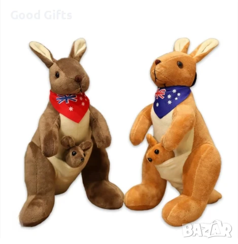 Голяма плюшена играчка Кенгуру, 60см, Плюшено Кенгуру, снимка 2 - Плюшени играчки - 50967868