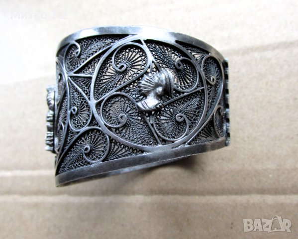 дамска сребърна гривна - 17, снимка 11 - Гривни - 43377124